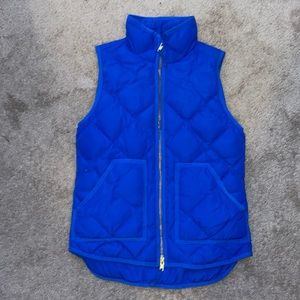 J Crew Blue Puffer Vest